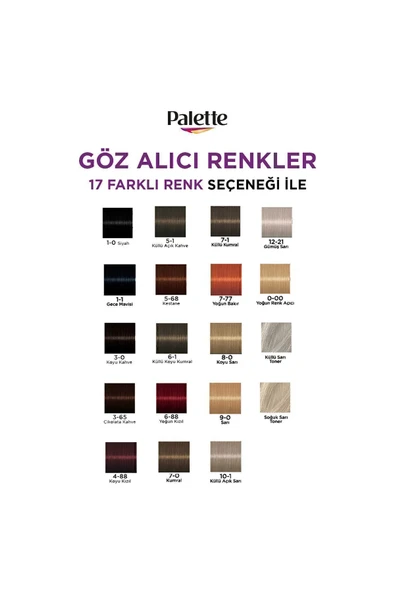 Palette Göz Alıcı Renkler 7-77 Yoğun Bakır Saç Boyası - 6