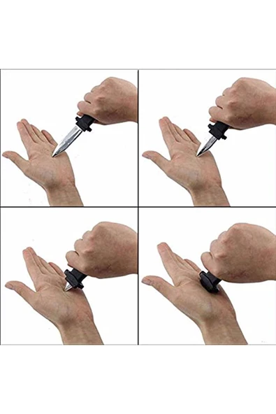 Hayatı Kolaylaştıran Ürünler Bibizde PLASTİK TİYATRO ŞAKA BIÇAĞI İÇERİYE GERİ GİDEN YAYLI BIÇAK - 3