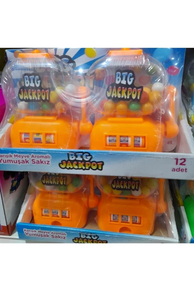 BIG Jacpot Sakizli Oyuncak 12 Adet Jackpot