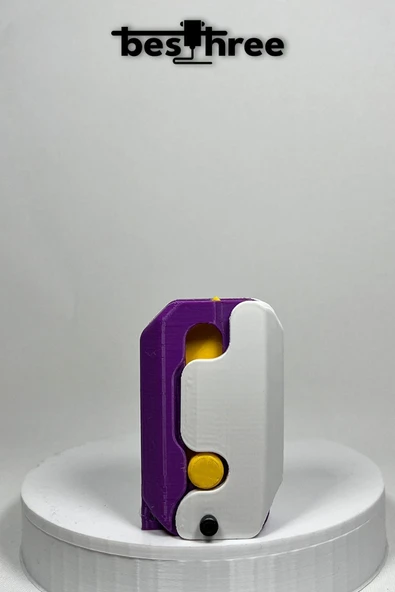 Besthree Gravity Knife- Stres Bıçağı (MOR-BEYAZ) Farklı Renkler - 2