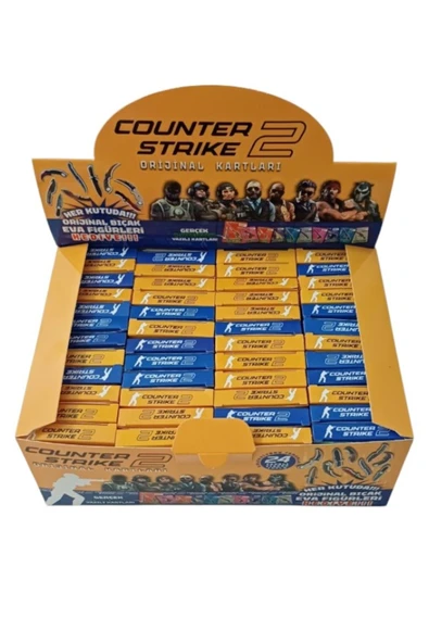 Toys Counter Strıke-2 48 Mini Kutu Oyun Kartları(Her Kutuda 4 Adet Kart ve Eva Bıçak Figürleri Hediye) - 1