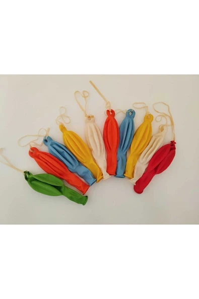 sally baby 20 adet Lastikli zıpzıp Balon ,ipli panç punch büyük balon - 2