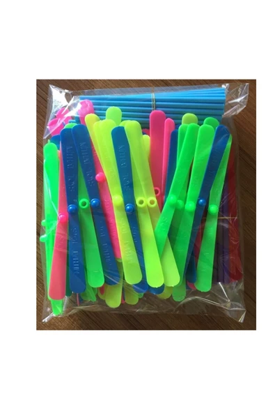 Fresh 5 Adet Uçan Fırfır Oyuncak Nostaljik Karışık Renkli Sert Plastik Pırpır - 2