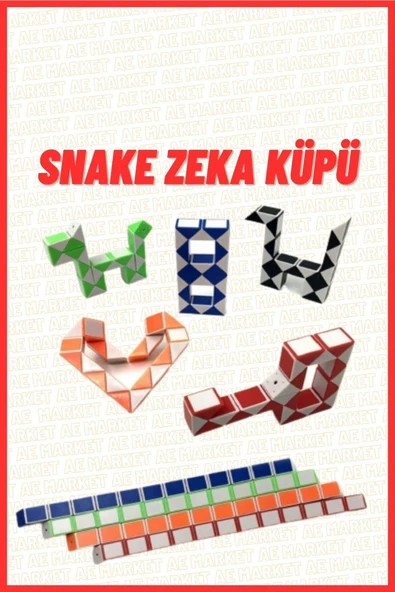 AE Market Şekilden Şekile Giren Sihirli Yılan Zeka Küpü Zekayılan Magic Snake Rubik - 2