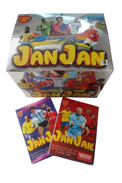 MyClean süper final hologram profesyonel büyük boy orijinal jan jan'lı 2 plastik 6 normal oyun kart