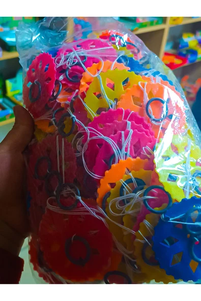 paraply 10 adet ipli firfir nostalji oyuncak yoyo - 2