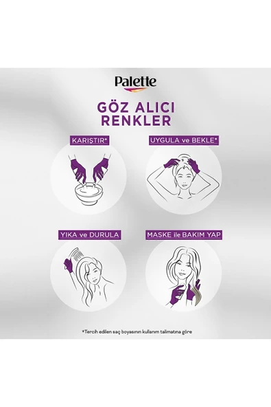 Palette Göz Alıcı Renkler Küllü Kumral 7.1 Saç Boyası - 5