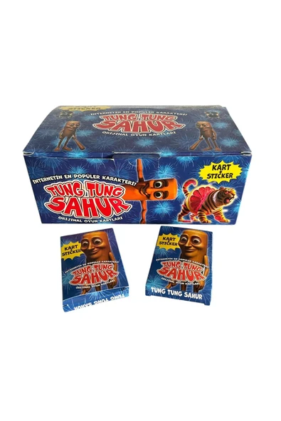 MyClean Tung Tung Sahur Oyun Kart Sticker 24 Mini Kutu Popüler Oyun