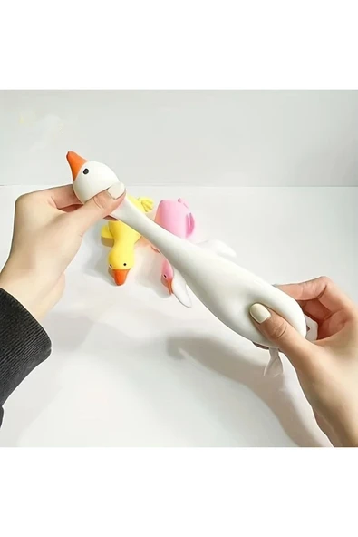MyClean Sukuşi Sık Bırak Esnek Ördek Stres Oyuncağı Pofuduk Anti Stres Oyuncak 1 Ad. - 3