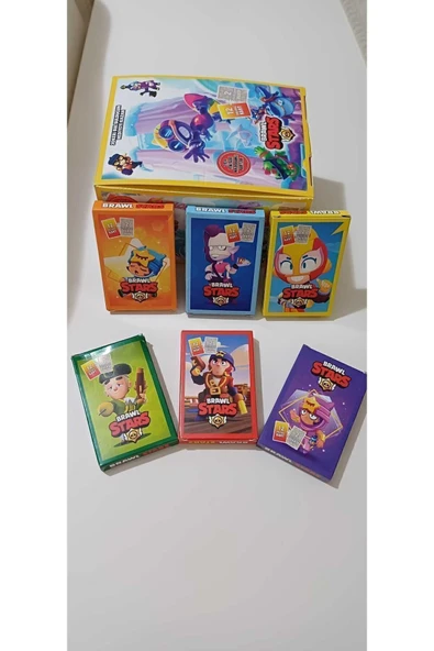 BRAWL Stars Yeni Seri Yeni Kart -- 6 Mini Kutu