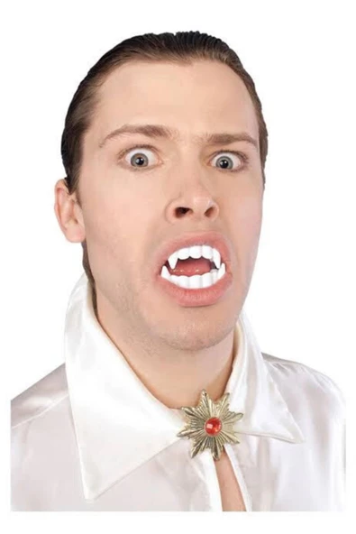 UCDKSHOP Marka: Beyaz Renk Çift Damak Takma Vampir Dişi Kategori: Parti Aksesuarları