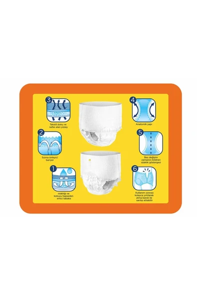 Canped Lohusa Hamile Ve Emici Külot L (BÜYÜK) Boy Beden Ölçüsü 11-150 Cm 1 Paket 8 Adet - 2