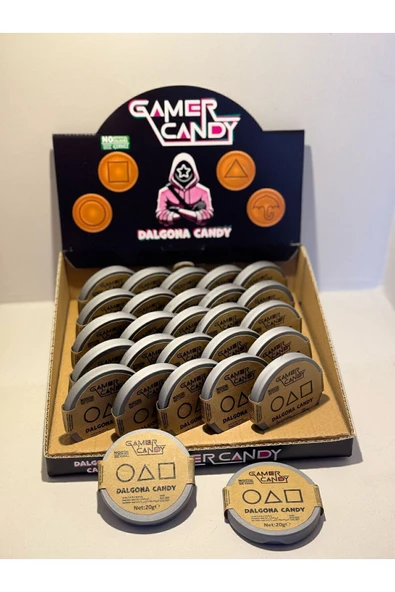 VERT COLLECTİON Squid Game Yenilebilir Şeker Oyunu Tek Adet (Portakal ve Limon Aromalı)