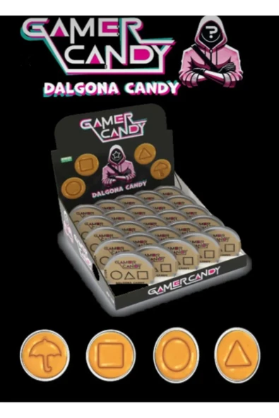 VERT COLLECTİON Squid Game Yenilebilir Şeker Oyunu Tek Adet (Portakal ve Limon Aromalı) - 3