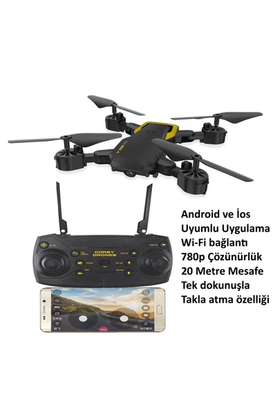 fresh in city Havada Stabil Kalabilen Akrobat Zoom Pro CX007 Smart Kameralı android ios wifi Drone