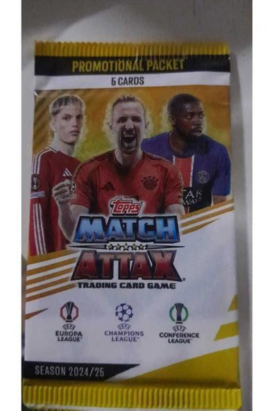 MyClean Topps Official Euro 2024/2025 Match Attax trading card game Futbolcu Kartları 5 li paket - 6