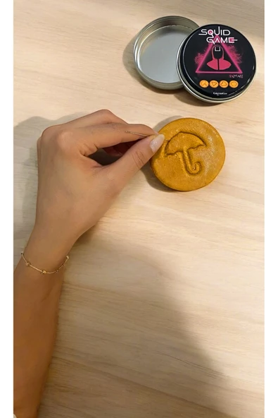 Gold Garden Squid Game Kurabiye Şekeri Oyunu | Dalgona Kurabiye Şekeri Oyunu. - 4