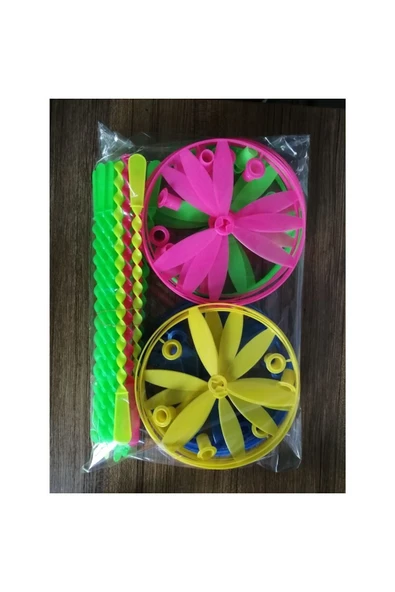ÇAKIR Toys Dev Ufo Pervane Uçan Fırfır 24 Adetli Yerli Üretim