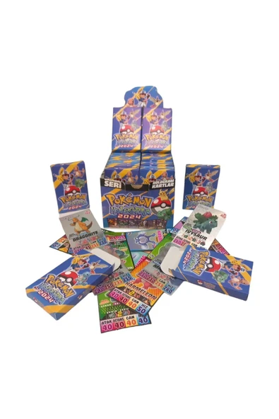 Pokemon 2025 Blacpink Sürpriz Oyun Kartı 6 Mini Paket Içinde Kart Sticker - 2