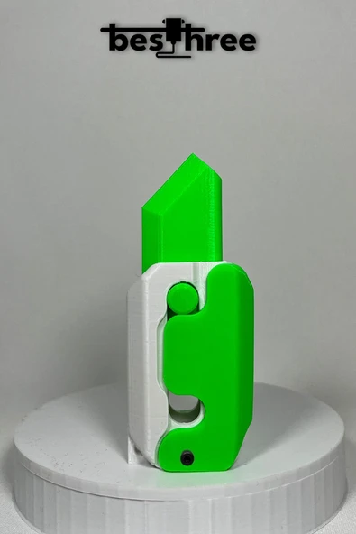 Besthree Gravity Knife- Stres Bıçağı Farklı Renklerde (YEŞİL-BEYAZ)