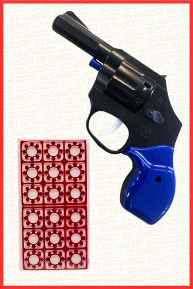 AE Market Plastik Oyuncak Kovboy Tabancası - Karışık Renk Gönderilir