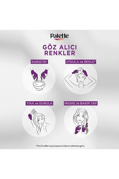 Palette Göz Alıcı Renkler 7-77 Yoğun Bakır Saç Boyası - 5