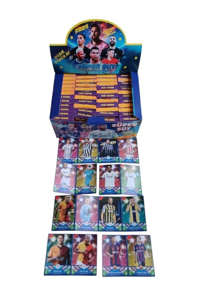 Toys Süper Şut 2025 Yeni Sezon Efsane Oyuncular Oyun Kartları (48 Mini Kutu Toplam 384 Adet Kart) - 3