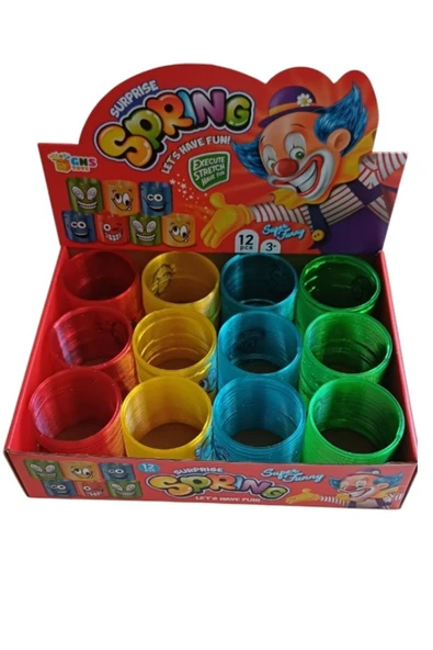 Toys Gülen Yüz Renkli Stres Yayı 2 Adet - 3