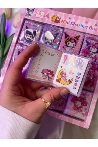 TATLIŞ Sulu Kapak Mini To Do List Ve Stixker Defteri , Her Sayfası Ayrı Stickerlar Ve Not Kağıdı 1 Adet - 5