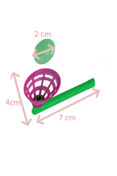 Fresh 5 Adet Sert Plastik Boru Üflemeli Top Oyuncak Çocuk Doğum Günü Hediyesi