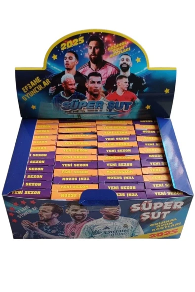 Toys Süper Şut 2025 Yeni Sezon Efsane Oyuncular Oyun Kartları (48 Mini Kutu Toplam 384 Adet Kart) - 2