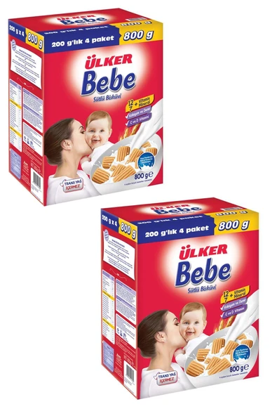 Ülker Bebe Bisküvisi 2 Adet X 800 Gr