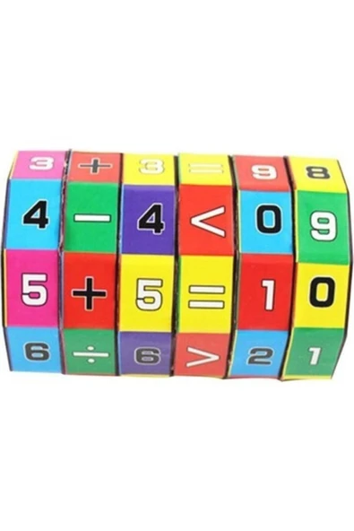 Bibizde Eğitici Matematik Zeka Küpü - Sihirli 4 İşlem ve Çarpım Tablosu Oyuncak - 2
