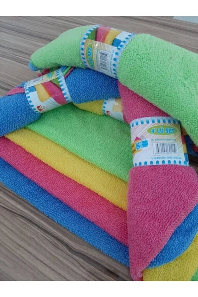 ALMİX Mikrofiber Temizlik Bezi 4 'lü - 4