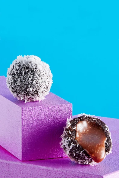 Züber Lokma Hindistan Cevizi Kaplı Kakaolu Fındık Ezmeli Meyve Topu 96g X 6 Paket - 4