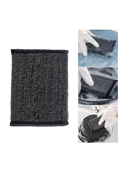 MyClean 2li 24 Çift power Master Inox Paslanmaz Çelik Işlemeli Magic Force Bulaşık Süngeri - 5