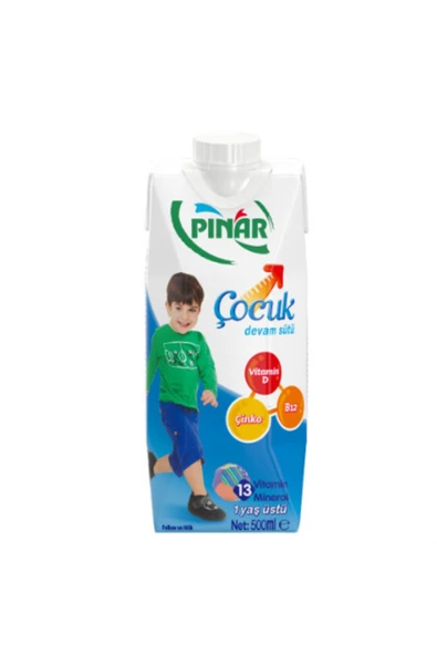 Pınar Çocuk Devam Sütü 500 Ml ( 5 Adet ) - 1