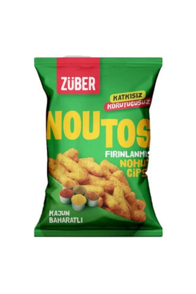 Züber Noutos Fırınlanmış Nohut Cips Kajun Bah. ( 2 ADET ) - 1