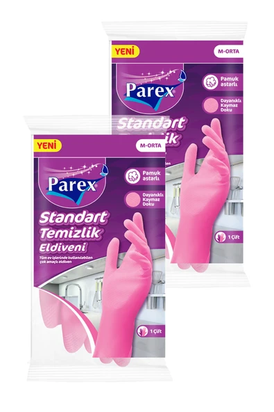 Parex Standart Eldiven Orta Boy İkili Set