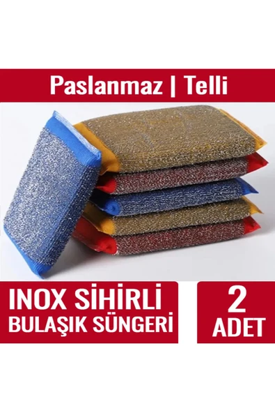 MyClean 2 Adet Premium Renkli Sihirli Bulaşık Süngeri Mucizevi Temizlik