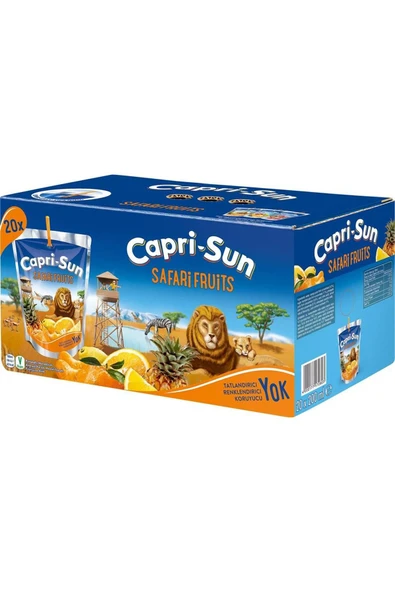 Capri - Sun Capri-Sun Safari Sun Karışık Meyveli İçecek 20 x 200 ml