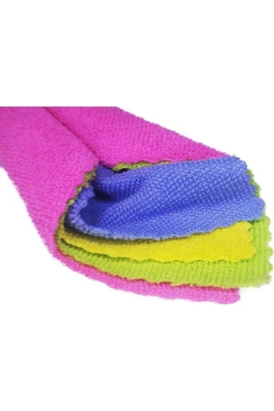 istesende 4 Adet Mikrofiber Temizlik Bezi Seti Renkli Bez - 2