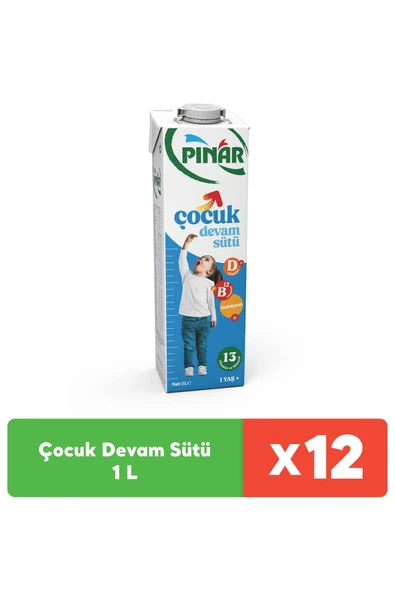 Pınar Çocuk Devam Sütü 1 L X 12 Adet