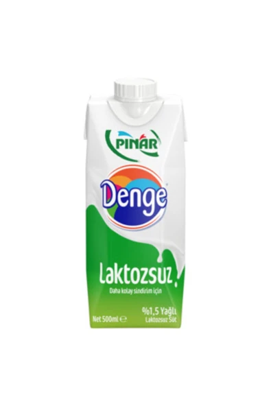 Pınar Denge Laktozsuz Süt 500 Ml ( 3 Adet )