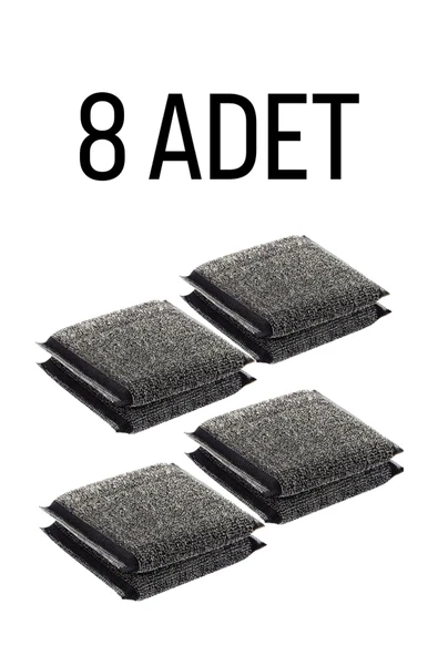 Parex 8 Adet Inox Paslanmaz Telli Bulasik Süngeri