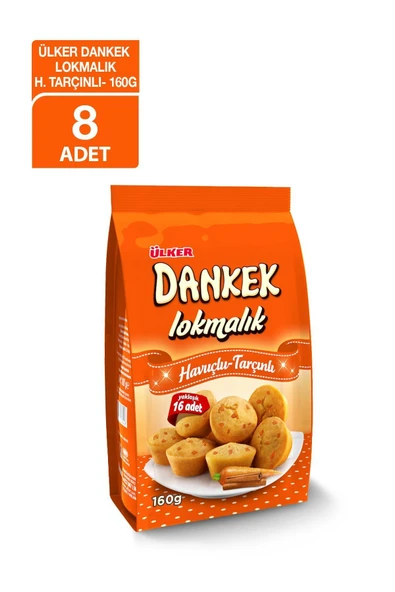 Ülker Dankek Lokmalık Havuçlu Tarçınlı 160 Gr X 8 Adet