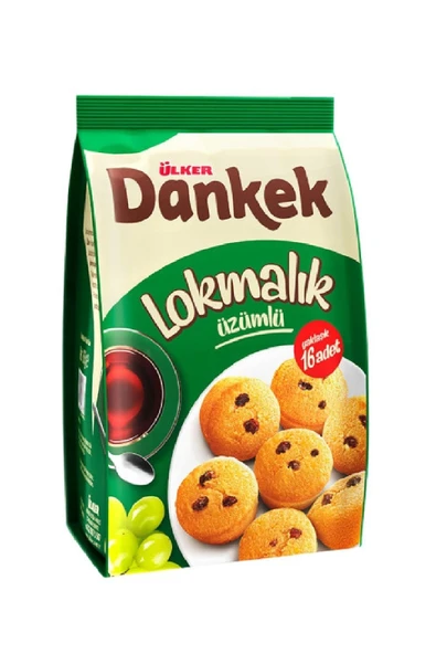 Ülker Dankek Lokmalık Üzümlü Kek 8 Adet