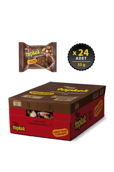 Eti Topkek Kakaolu Fındıklı 35 g x 24 Adet - 2