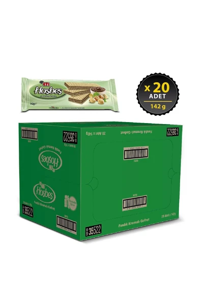 Eti Hoşbeş Fındık Kremalı Gofret 142 g x 20 Adet - 2