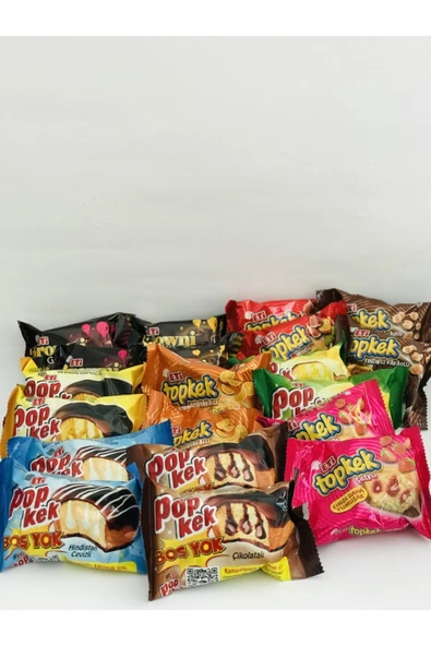 Eti Kek Atıştırmalık Pak 4*popkek+4*topkek+2*brownıe Çeşitleri - 1